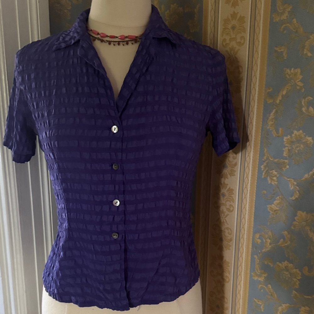 Kenar Purple Button-Down Shirt